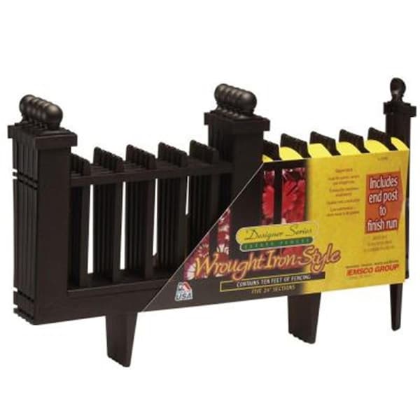 Emsco Group Resin Colonial Garden Fence- 10 ft. 2096HD - main